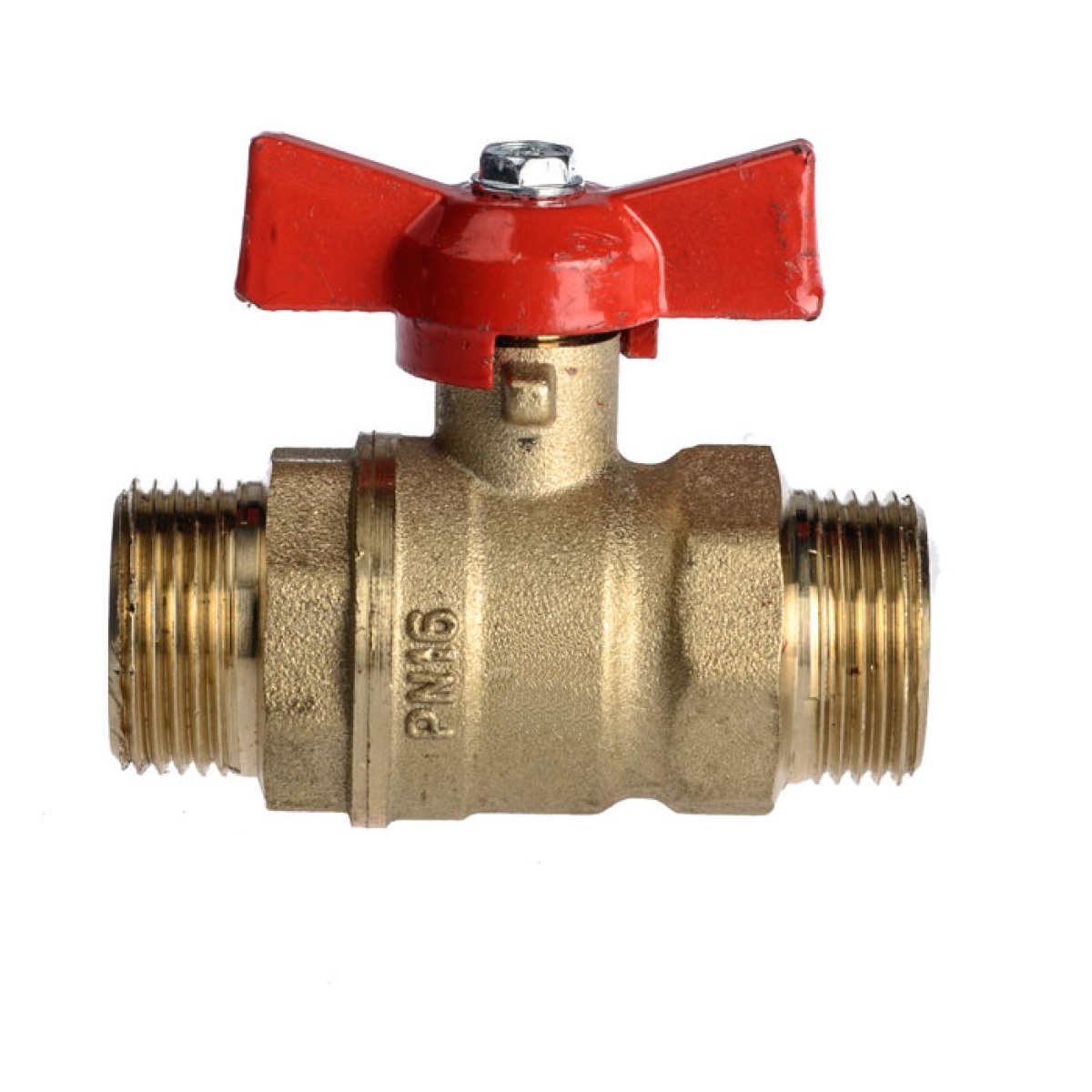 1/2\" НН / Кран шаровый DN 15 PN 1.6 МПа 11Б27п7 (вод) НР-НР ручка ...